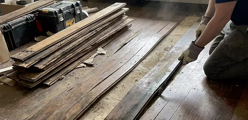 Wood Veneer Water Damage Repair Dahlonega
